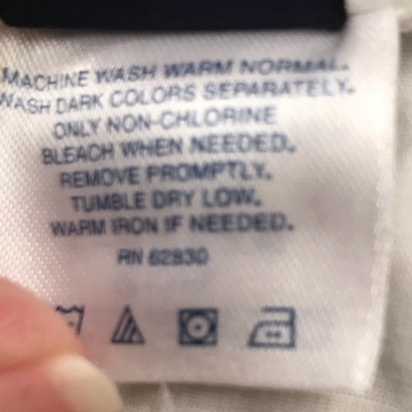 Lands' End Baumwolle Khaki Capris Womens Sz16P Cotton‎ Preppy Petite Flat Front - Picture 6 of 8